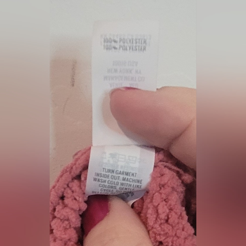 Aerie Cozy Pink V-Neck Sweater Relaxed Fit - Picture 6 of 6